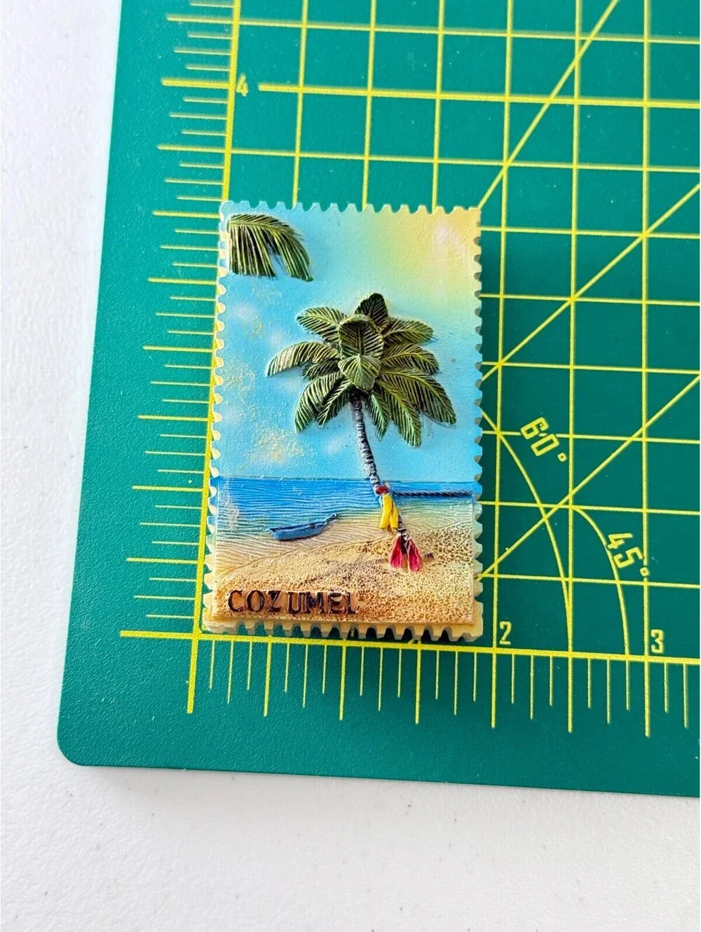 2 pc Lot Vintage Mexico Magnets Cozumel & Puerto Vallarta Mexico Travel Souvenir